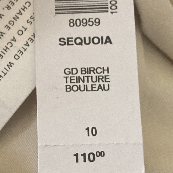 Wilfred Free Pants Womens 10 High Waist Ascendant‎ Utility Beige Cotton Sequoia - Picture 11 of 12